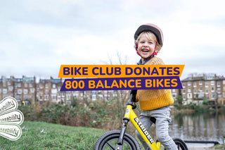 Bike Club Donates 800 Balance Bikes to The Bikeability Trust – Helping More Kids Learn to Ride!