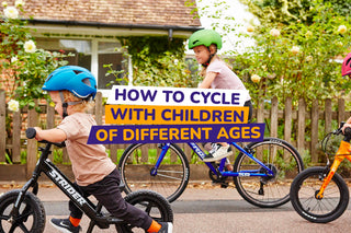 children of different ages cycling - bike club
