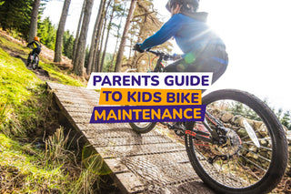 child riding over wooden bridge - bike club