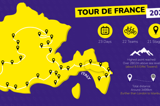 Tour de France map 2023