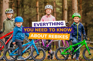 kids with bikes in a forest - bike club