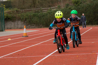 Kids Learning To Ride On Forme Bikes