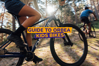 children riding mountain bikes